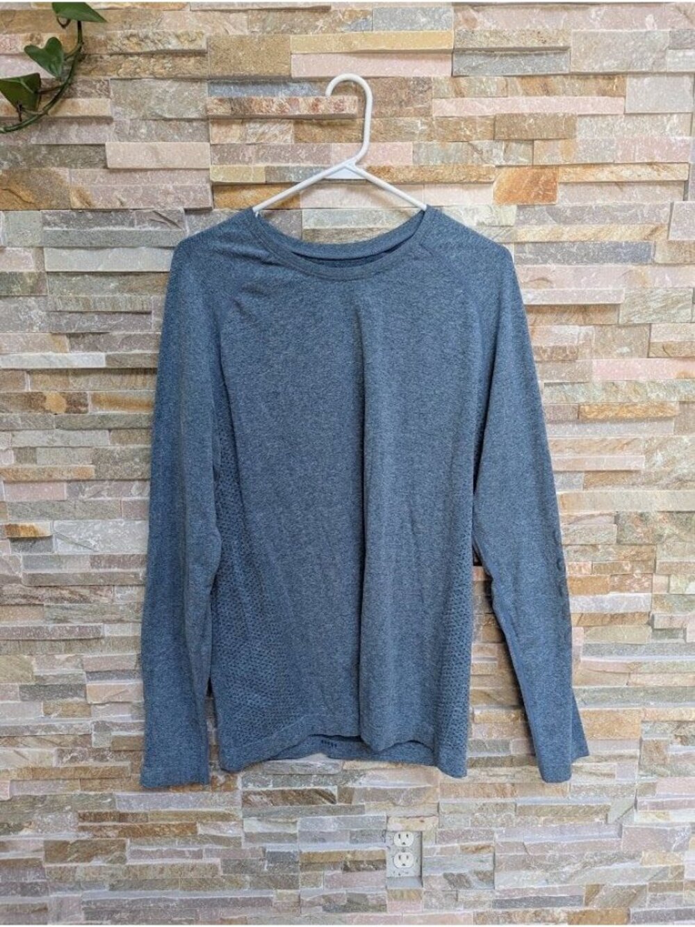 Figs Salta Shirt Under scrub Seamless Long Sleeve XL Womens Blue
